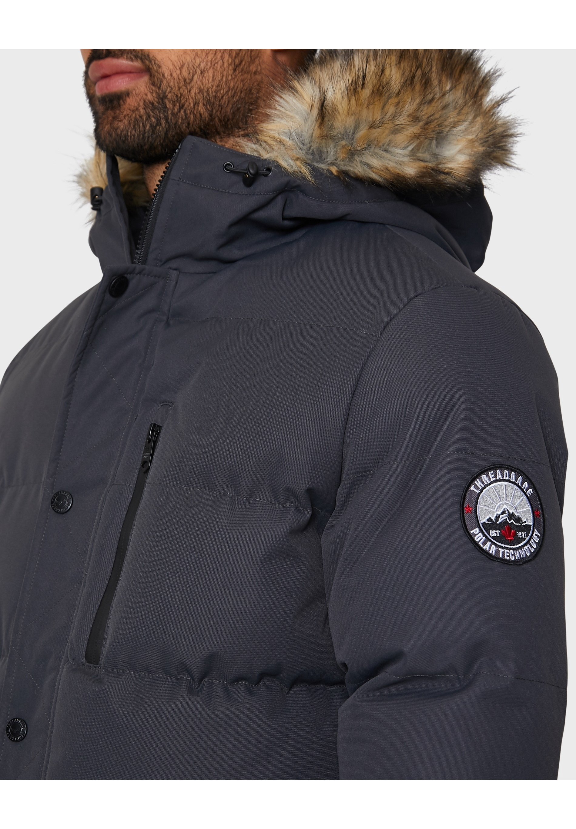 Jaqueta Threadbare Winter - cinza