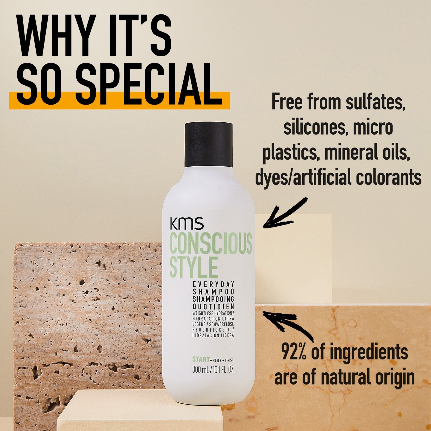 KMS šampon za kosu Conscious Style – 750 ml