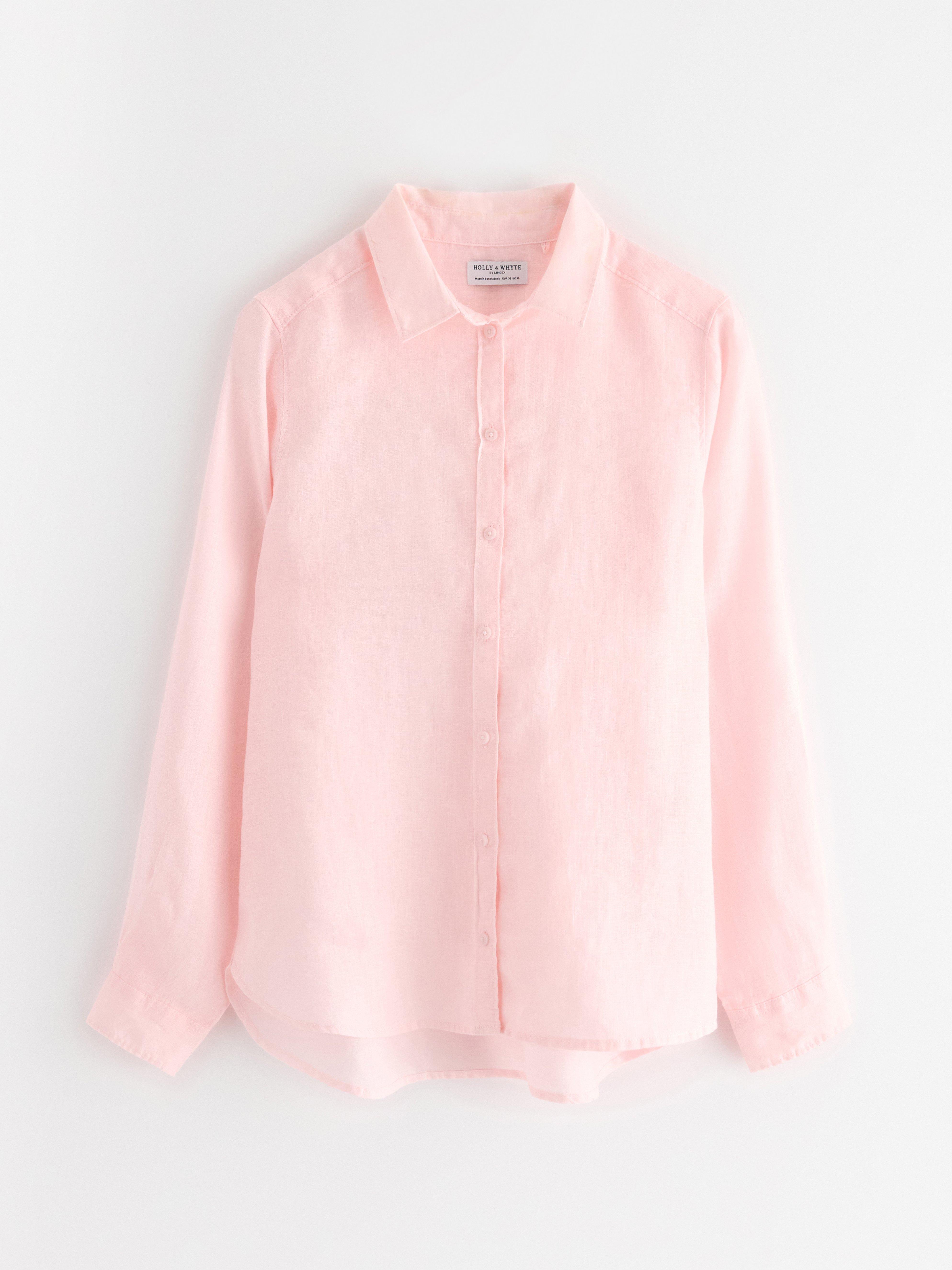 Linneskjorta Light Pink