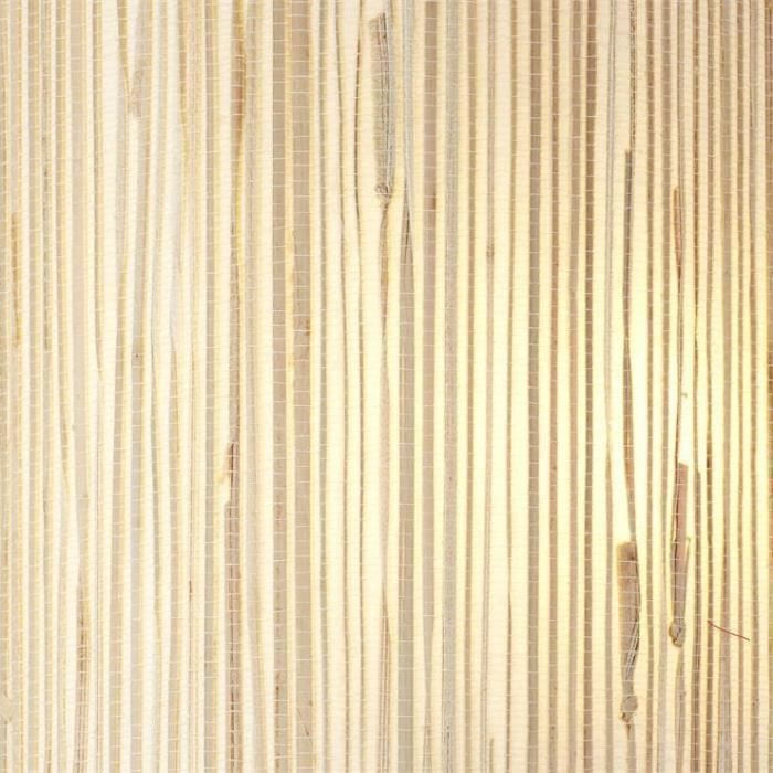 Aplique de pared - Brillante - Wimea - 26x12x23cm - E27 52W - natural - metal y junco marino