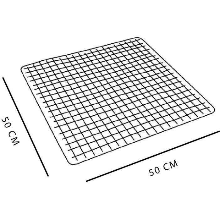 Alfombrilla antideslizante para baño o ducha - HOY - UTILIDAD - 50 x 50 cm - Cuadrada - Azul