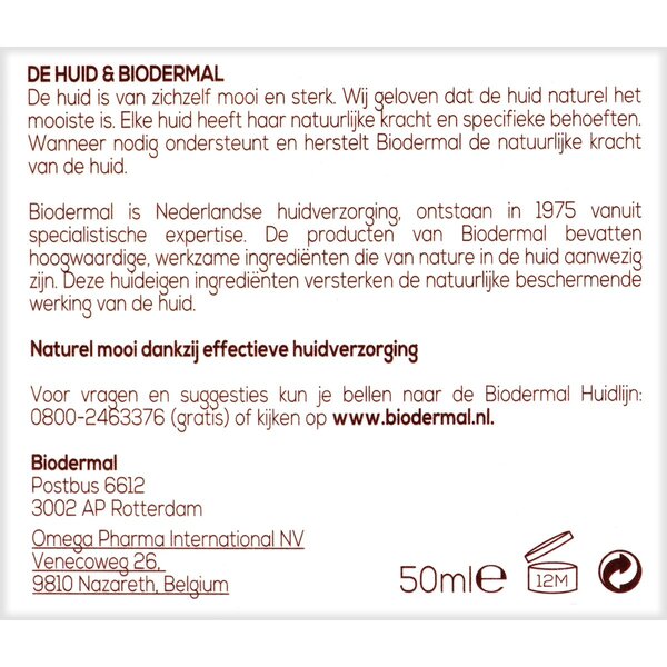 Biodermal Anti Age 40+ Nachtcrème<br>50ml - Rijpe huid