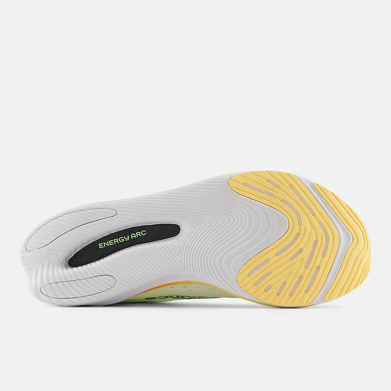 Men's FuelCell SuperComp Pacer Shoes – White with Hot Mango and Bleached Lime