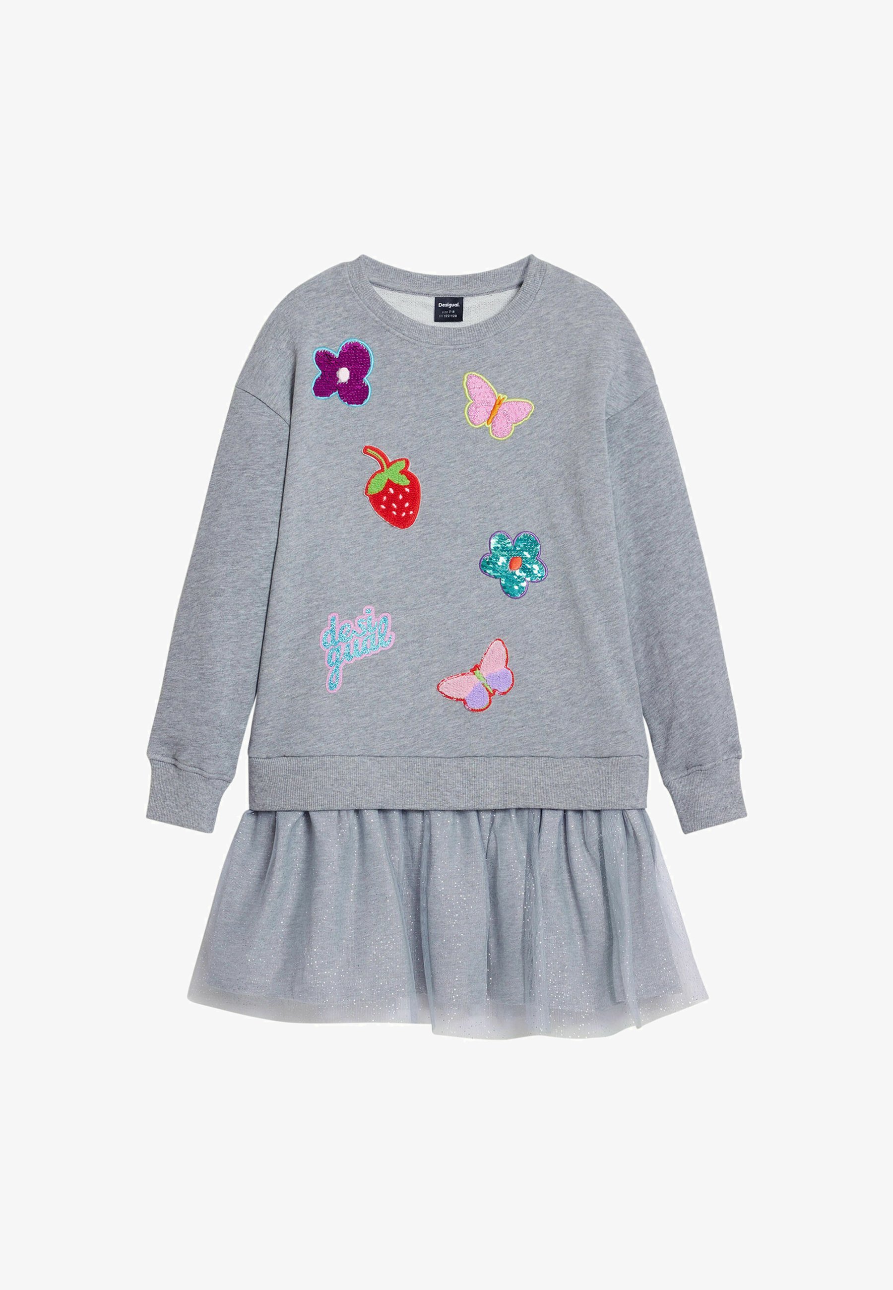 Desigual CON FIGURE - Abito da giorno - grigio