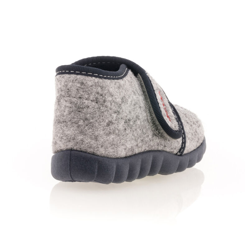 Pantuflas grises para bebé niño