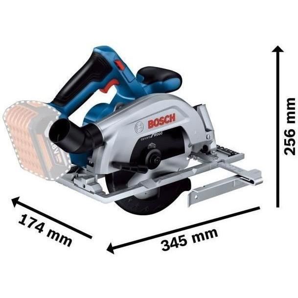 Bosch Professional GKS 18V-57-2 Circular Saw (without battery) - 06016C1200