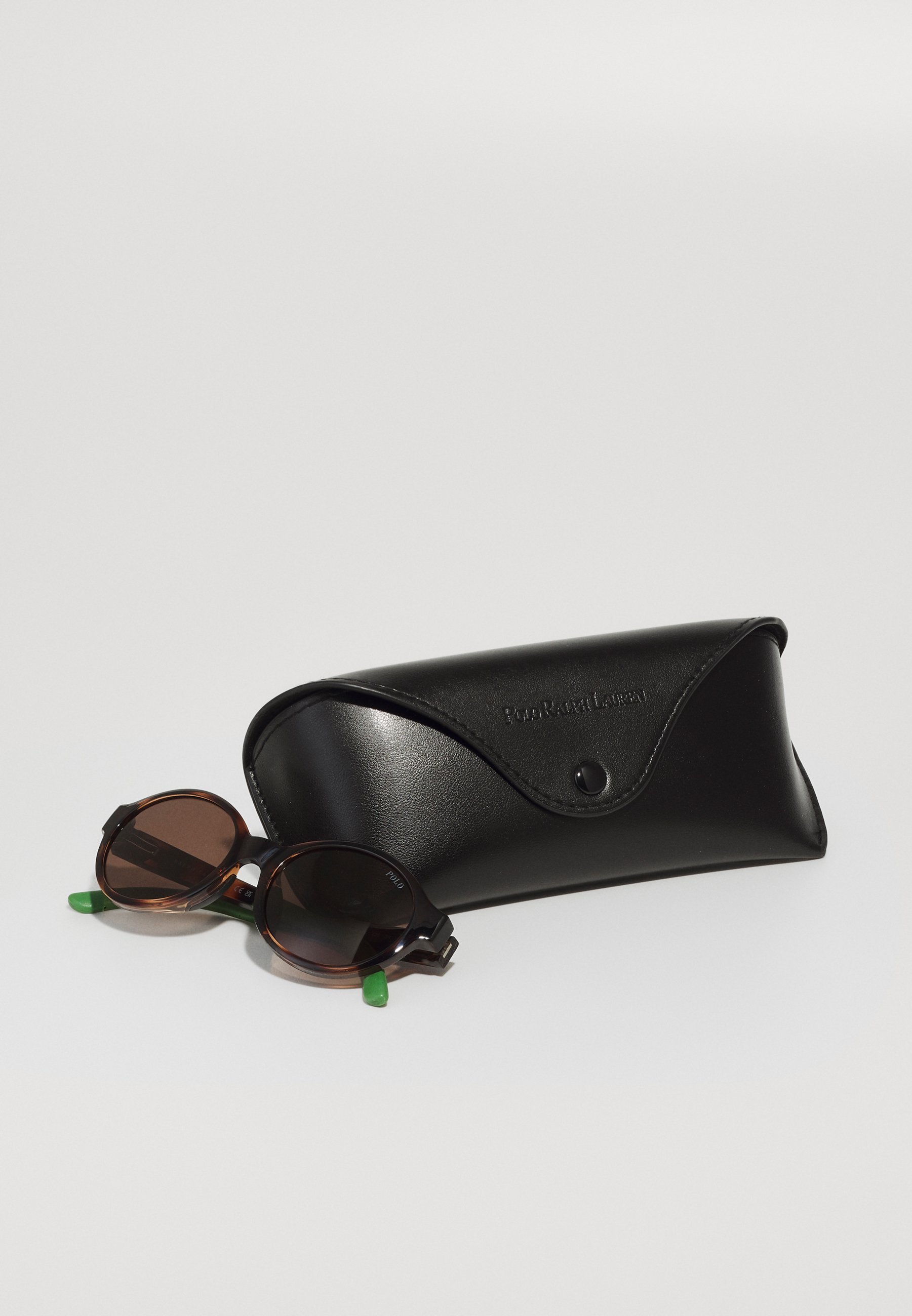 Polo Ralph Lauren UNISEXE - Lunettes de soleil - havane foncé brillant