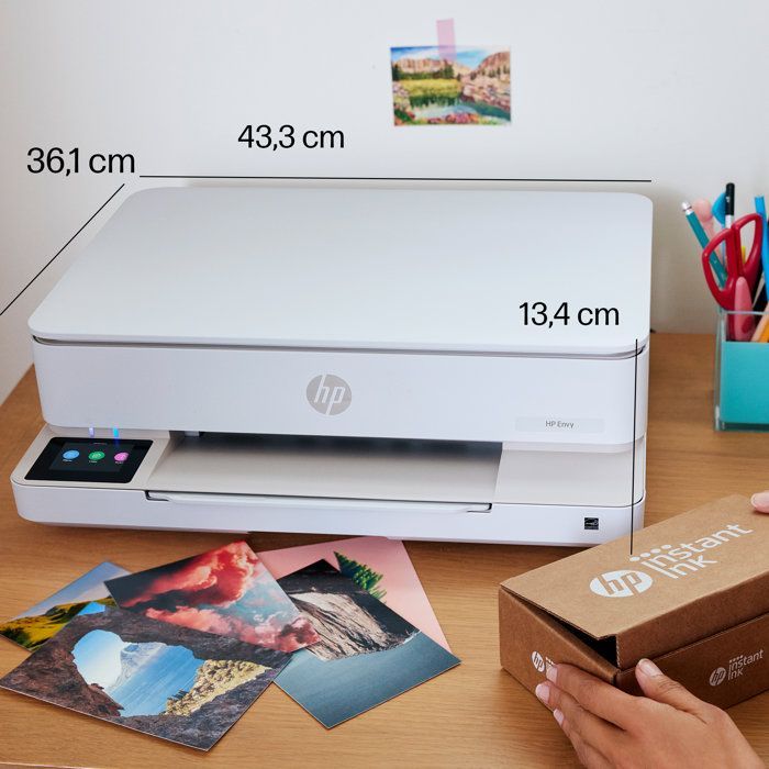 Imprimante tout-en-un HP Envy 6110e jet d'encre couleur + Carte Instant Ink