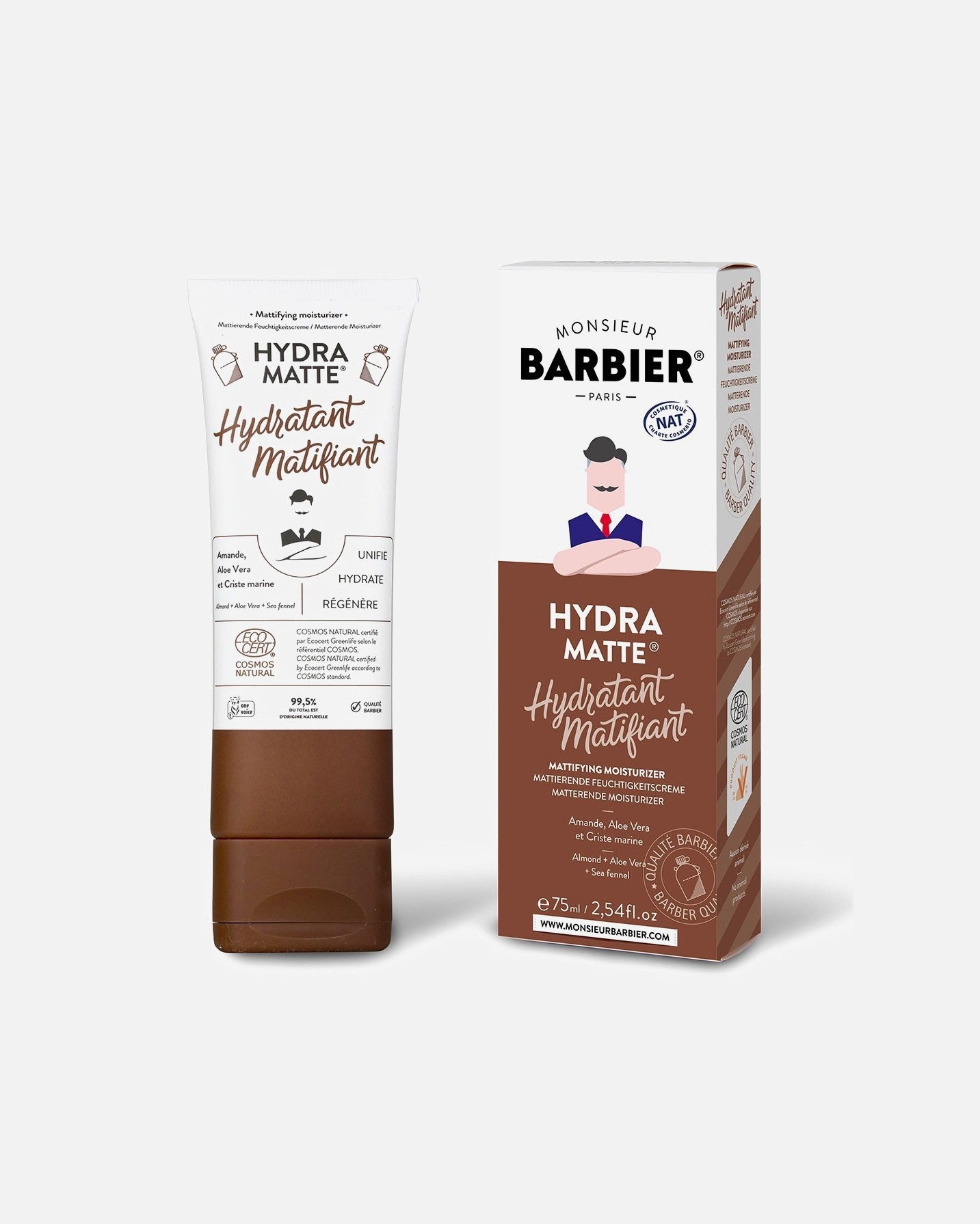 Monsieur Barbier matirajuća hidratantna krema za lice - 75 ml