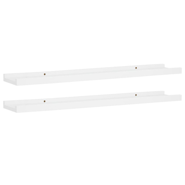 Półka na zdjęcia Biały 80 x 9 x 3 cm MDF vidaXL