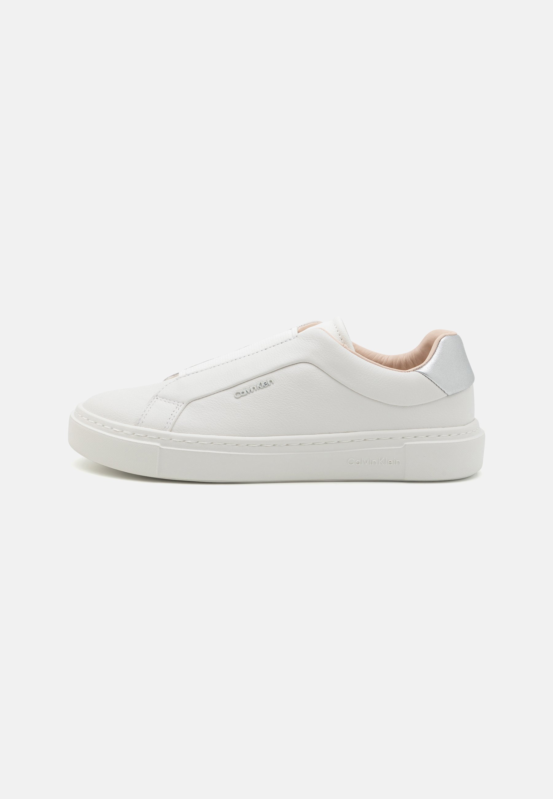 Calvin Klein CUPSOLE - Slip-on - biały/srebrny