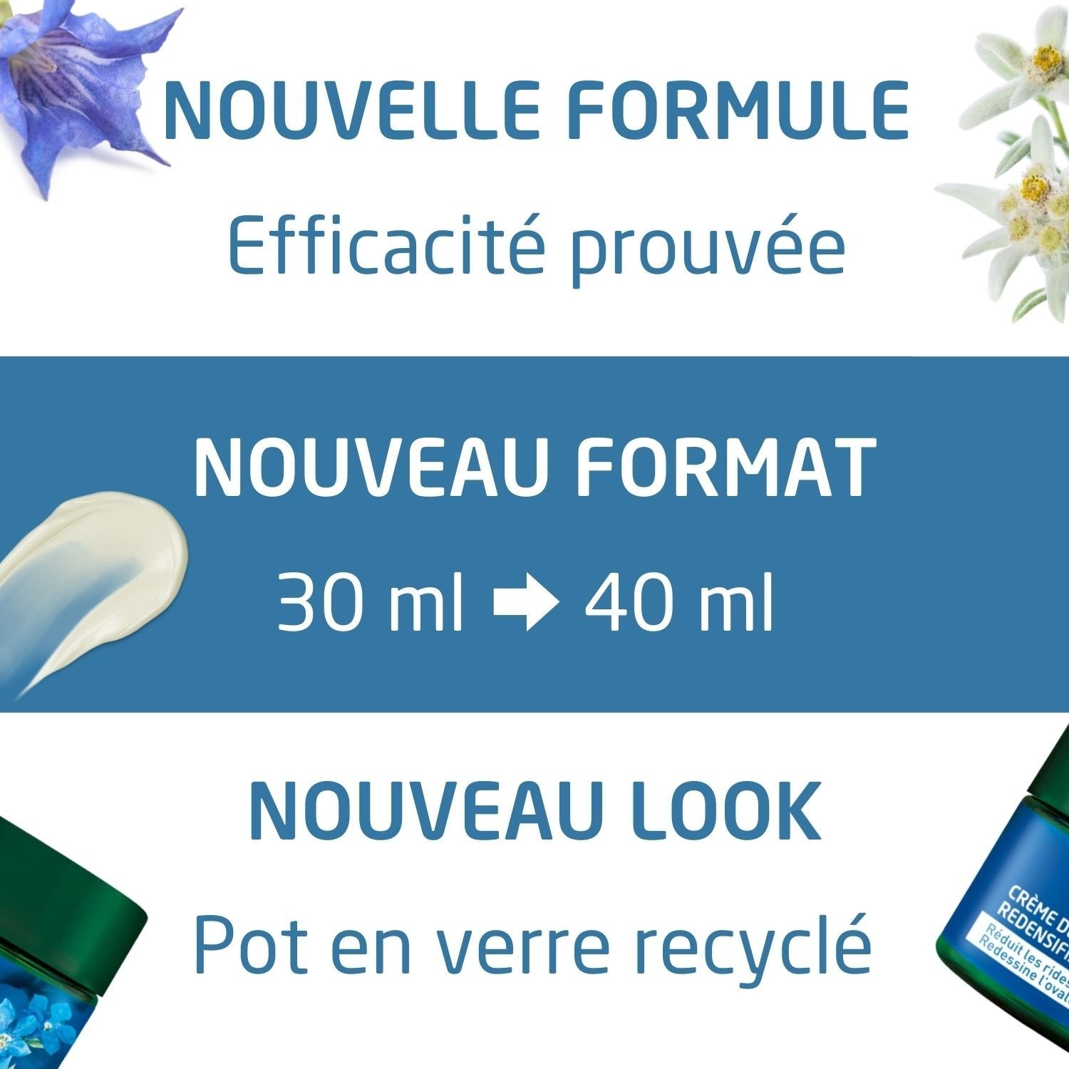 Weleda Crème de Jour redensifiante Gentiane Bleue et Edelweiss - 40 ml