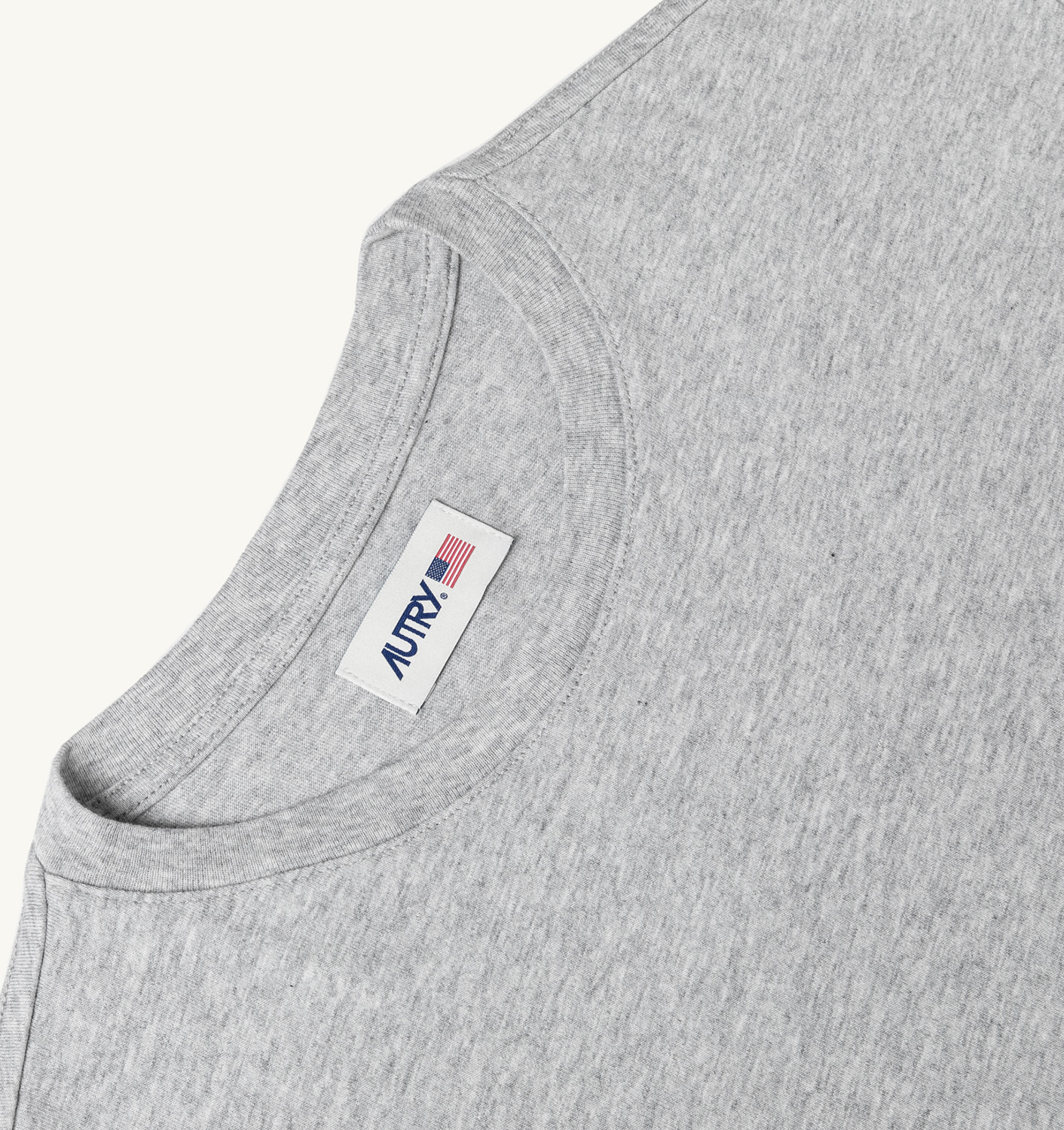 TRICOU LABEL DIN JERSEY DE BUMBAC GRI