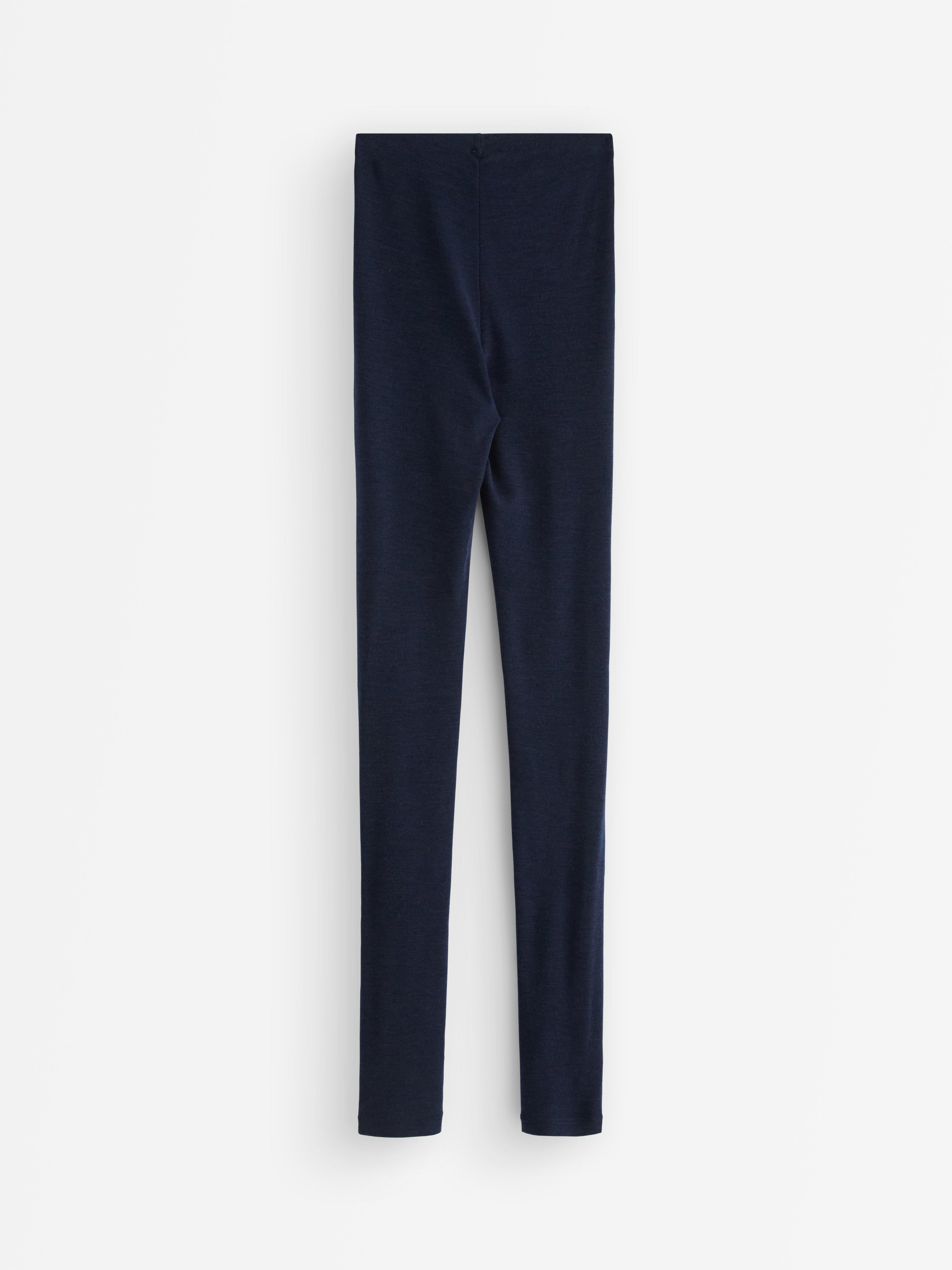 Leggings en laine mérinos bleues
