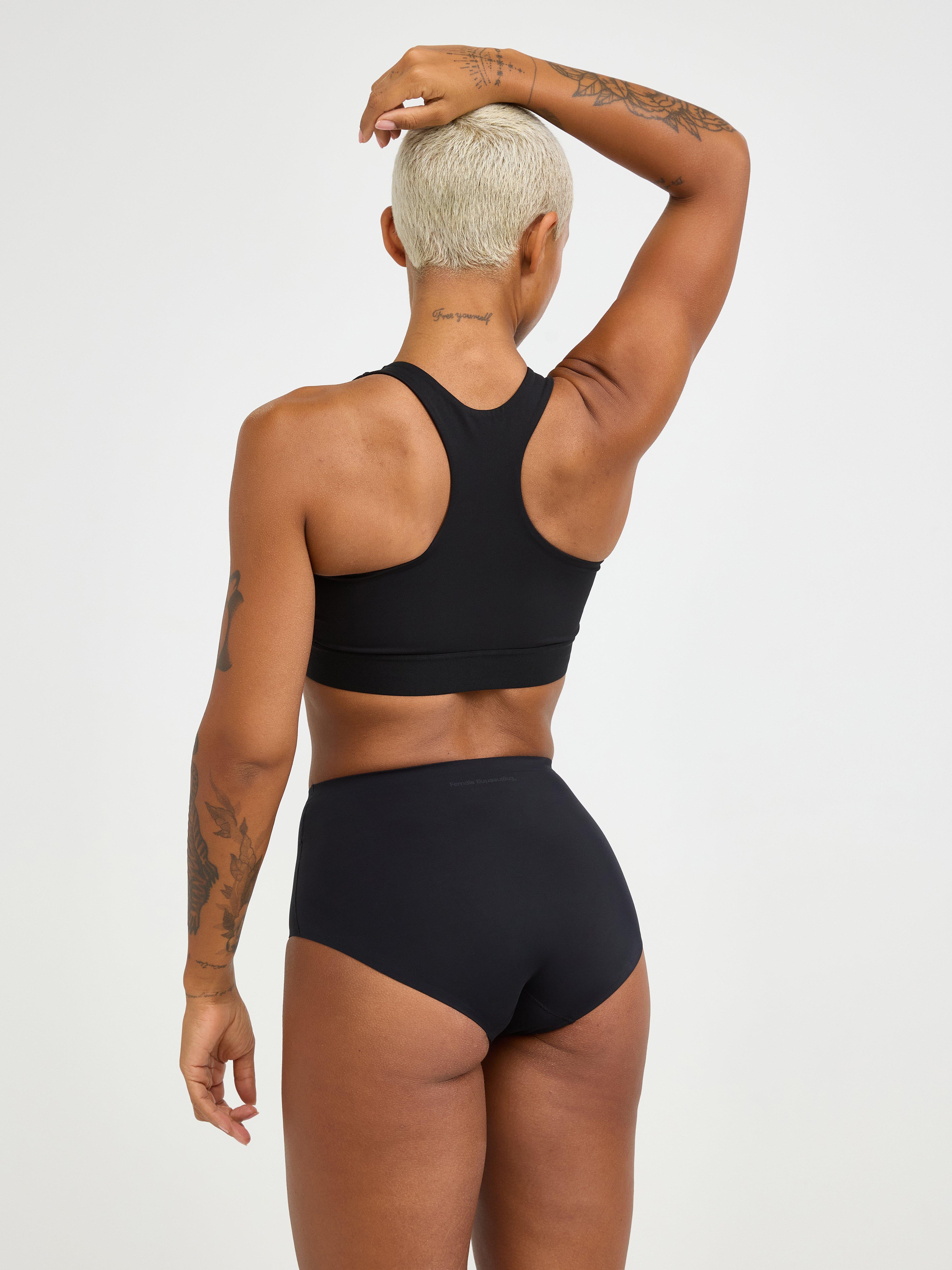 Menstrosa med medium absorption – active – Female Engineering Black