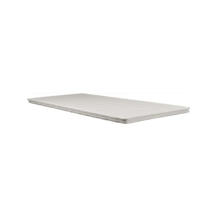 Surmatelas - Mousse - 180x200 - Hauteur 6 cm - Anti-acariens - Soutien Ferme