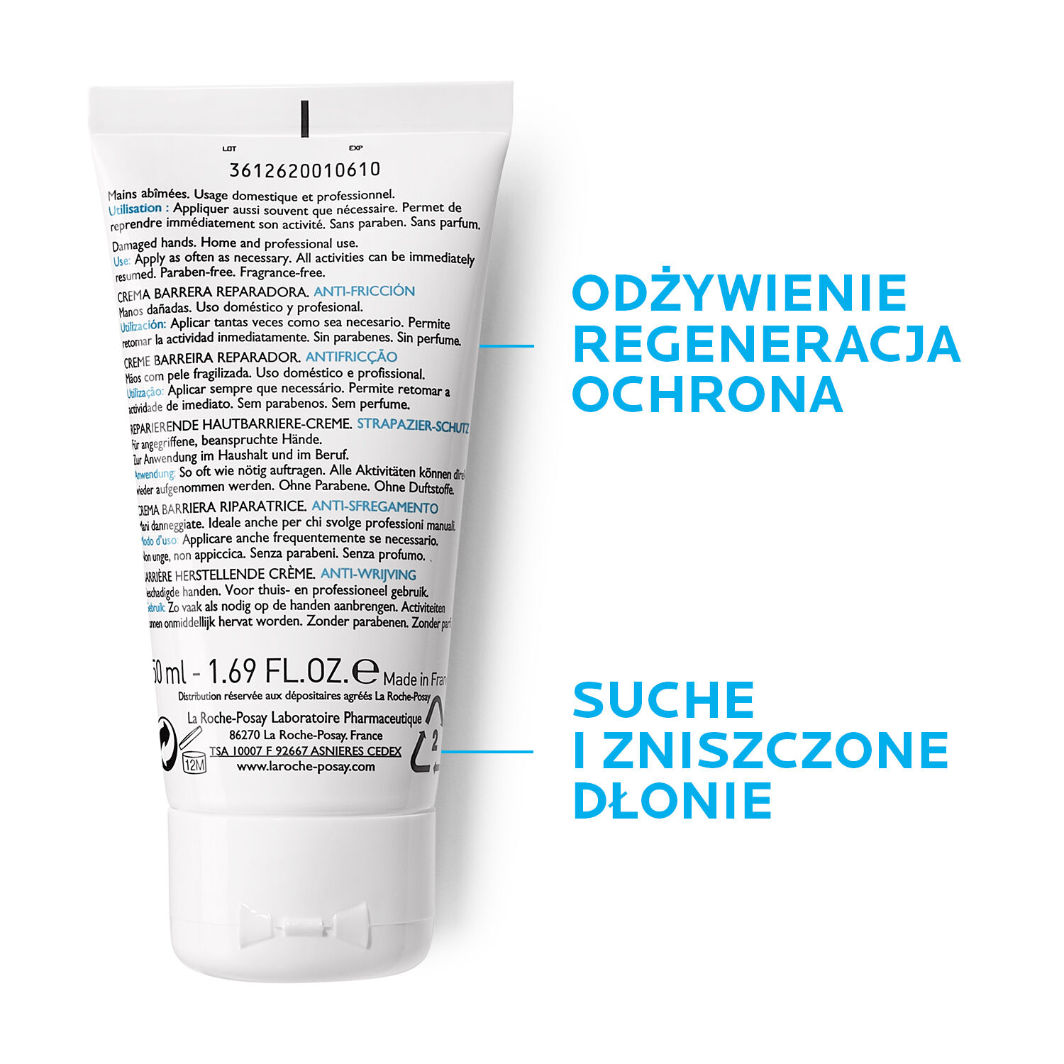 La Roche-Posay håndcreme 50ml Cicaplast
