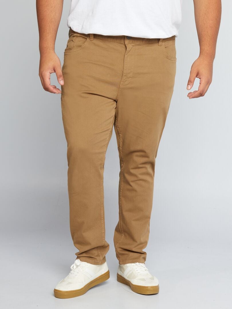 Calças Slim Fit L32 - MARROM