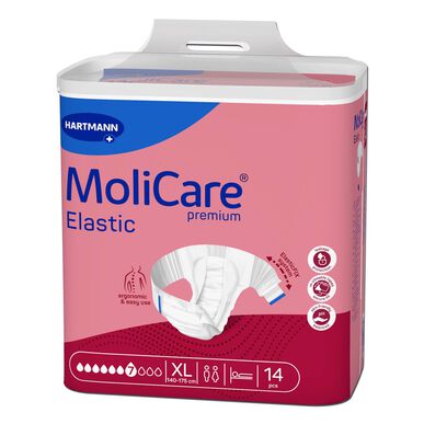 Pañales para incontinencia Molicare 7 gotas elásticos XL 14 unidades 14 unidades