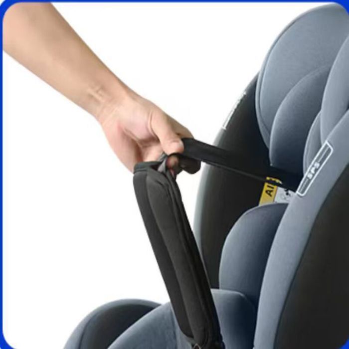 Silla de coche infantil giratoria Magic ZC Isofix - Fácil instalación - 0-12 años 36 kg - ECE R129 - C007 Gris
