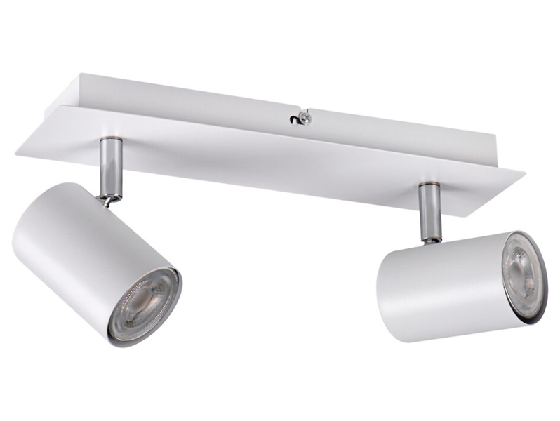 Spot Evalo 2-punktowy aluminiowy biały