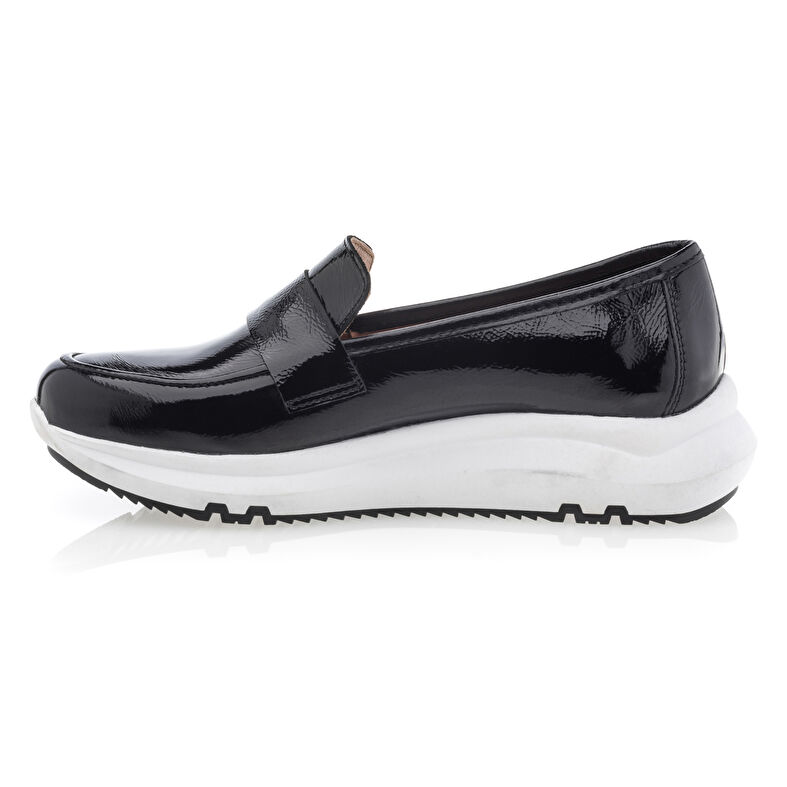 Svarta loafers/båtskor för kvinnor