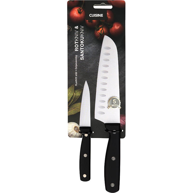 Kjøkkenknivsett santoku/rotkniv Cuisine