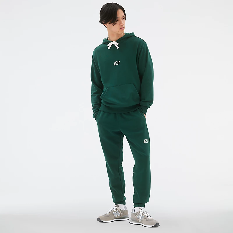 Spodnie męskie NB Essentials Magnify Fleece - NIGHTWATCH GREEN
