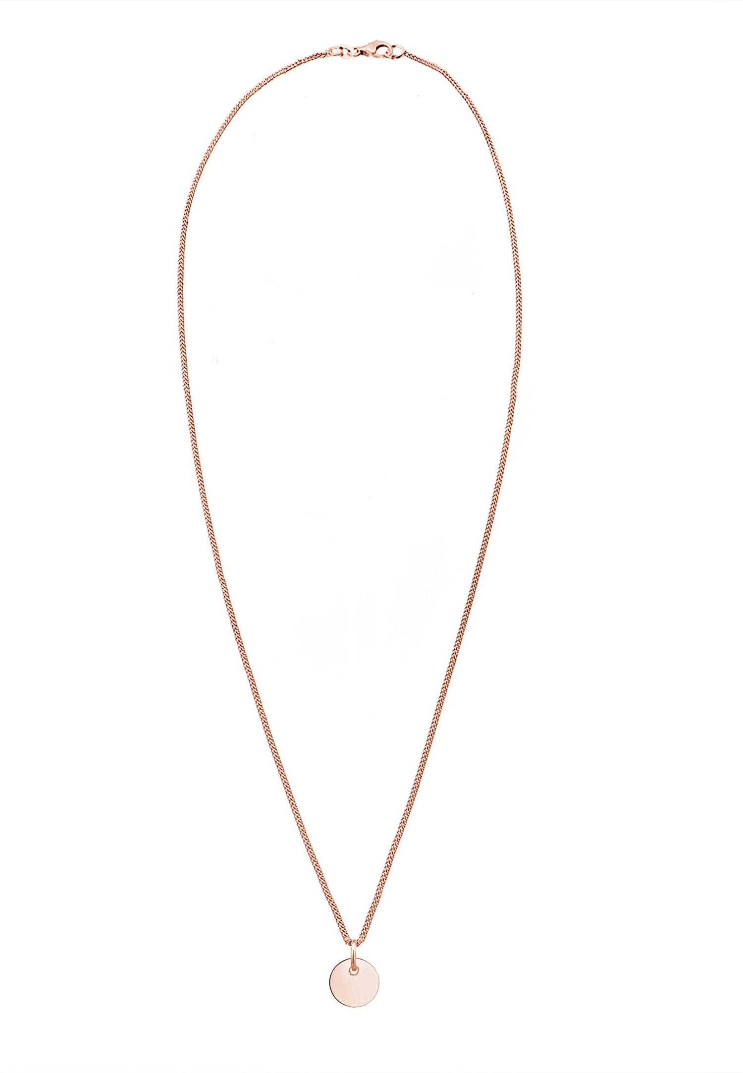 Elli Femmes Pendentif Plaquette Basique Géo Look en Argent Sterling 925