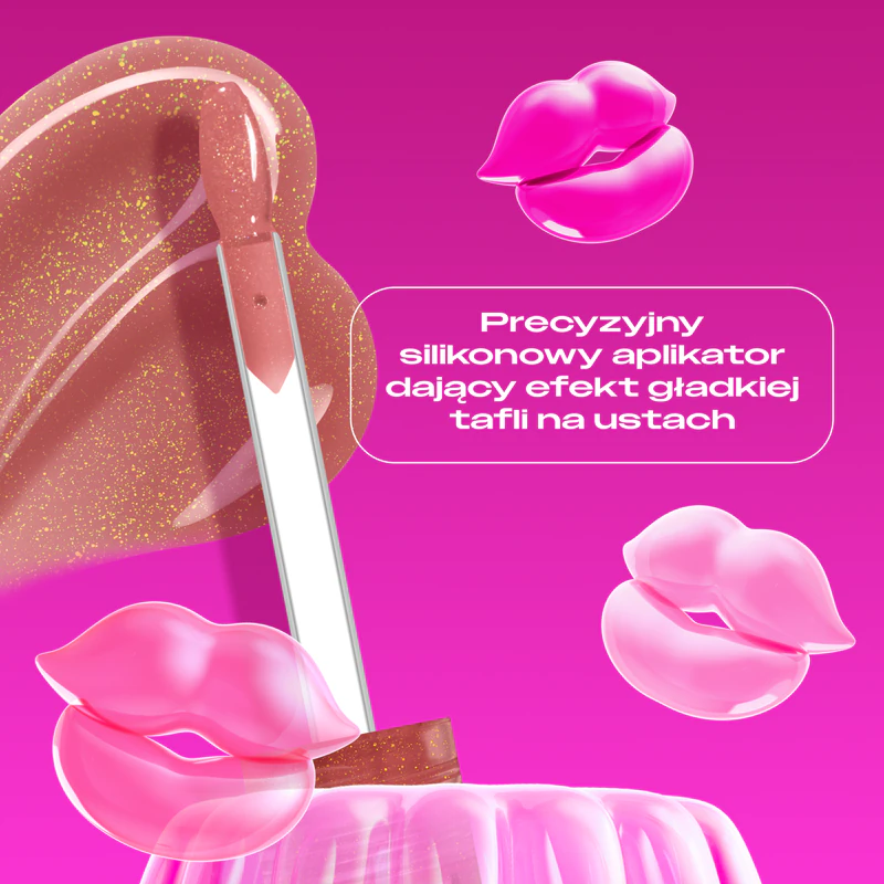 Gloss labial cintilante Jelly Job da NYX Professional Makeup com efeito de preenchimento.