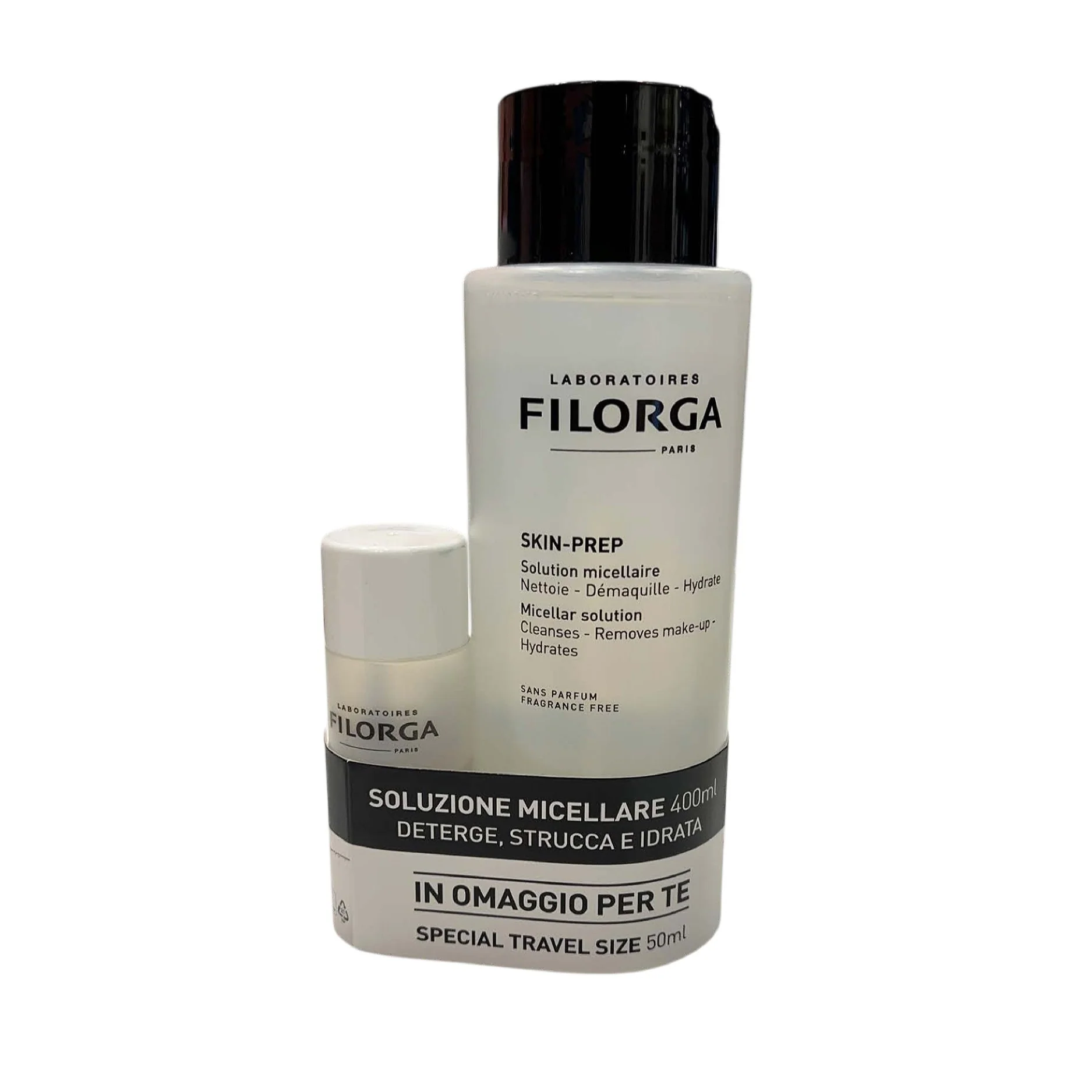 Skin-prep Duo Solution Micellaire - Acqua detergente viso, Cofanetti Viso e Corpo