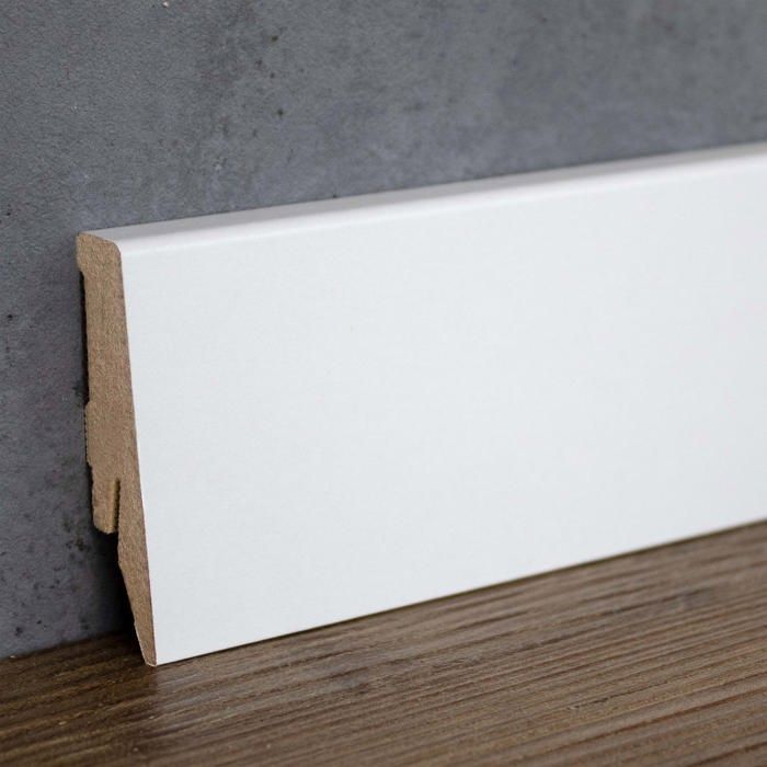 PROVISTON plinthe carrée mélaminé blanc 18 x 58mm plinthe MDF plinthe clipsable clip
