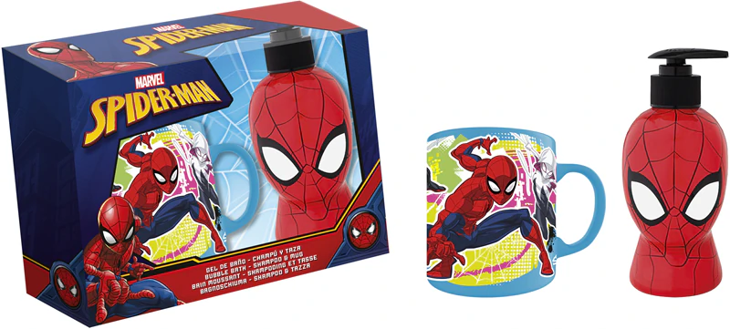Marvel Spiderman Schaumbad- und Shampoo-Geschenkset für Kinder