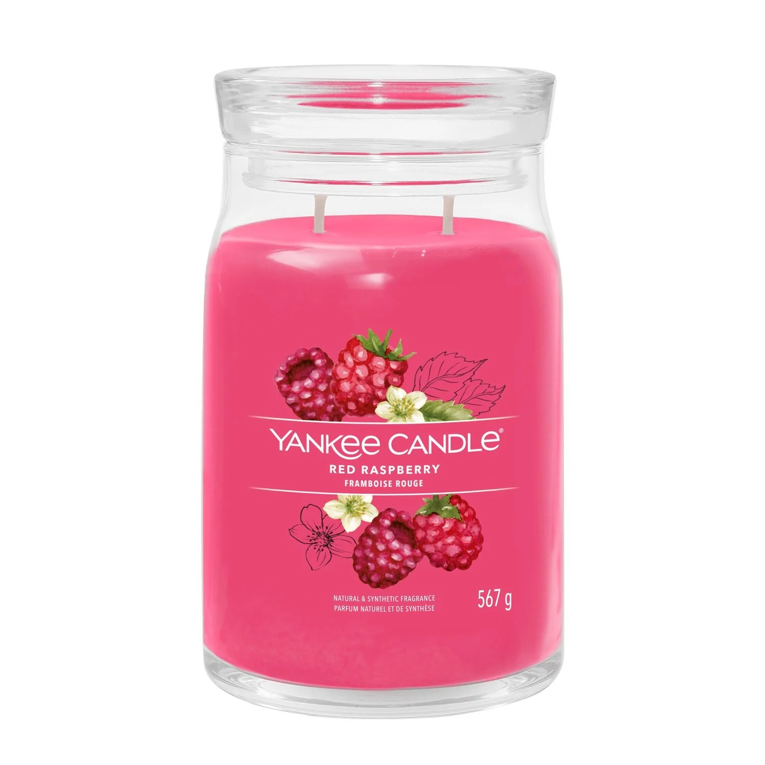 Signature Jar Candles Red Raspberry - Candela Profumata