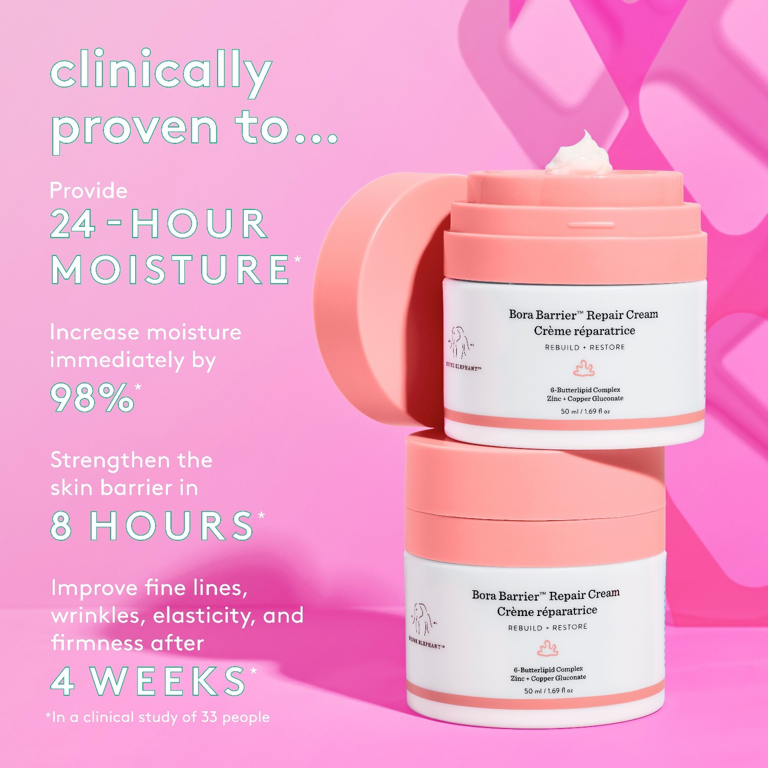 Drunk Elephant sejas krēms Bora Barrier™ atjaunojošais krēms - 50 ml