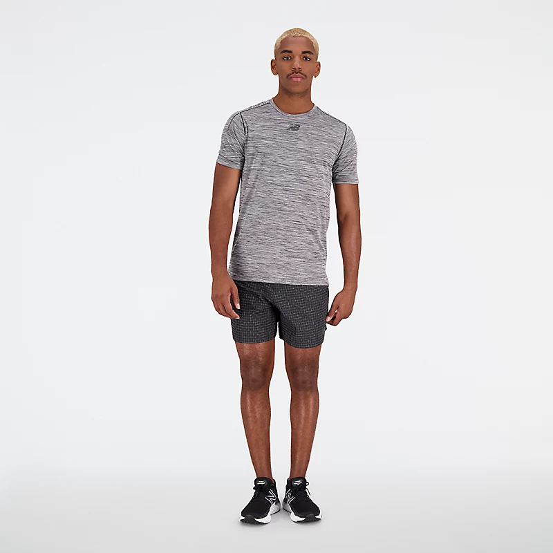 Impact Run Luminous herenshorts van 15 cm - zwart