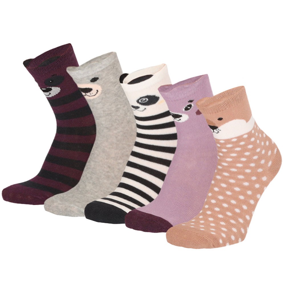  5er-Pack Apollo Socken Essentials Süße Tiere