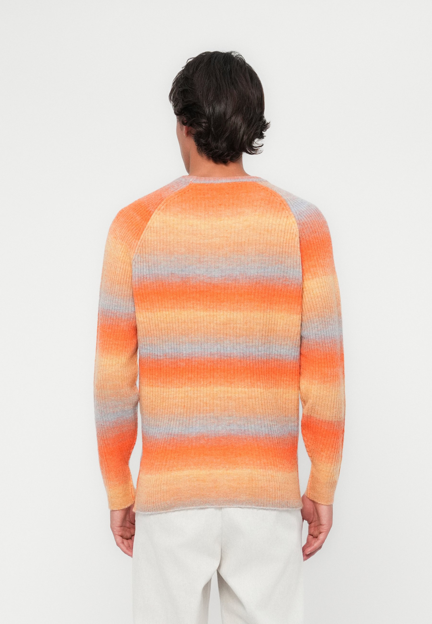 Maglione a coste sfumato Lyle & Scott - Maglione - ketchup/blu stroboscopico