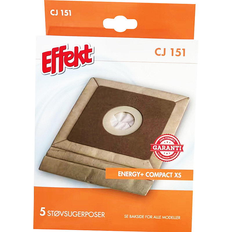 Sacchetti per aspirapolvere Effect, confezione da 5, modello CJ151, Effect