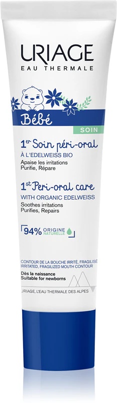 Uriage Bébé 1st Peri-Oral Care atjaunojošais krēms kairinātām mutes dobuma zonām