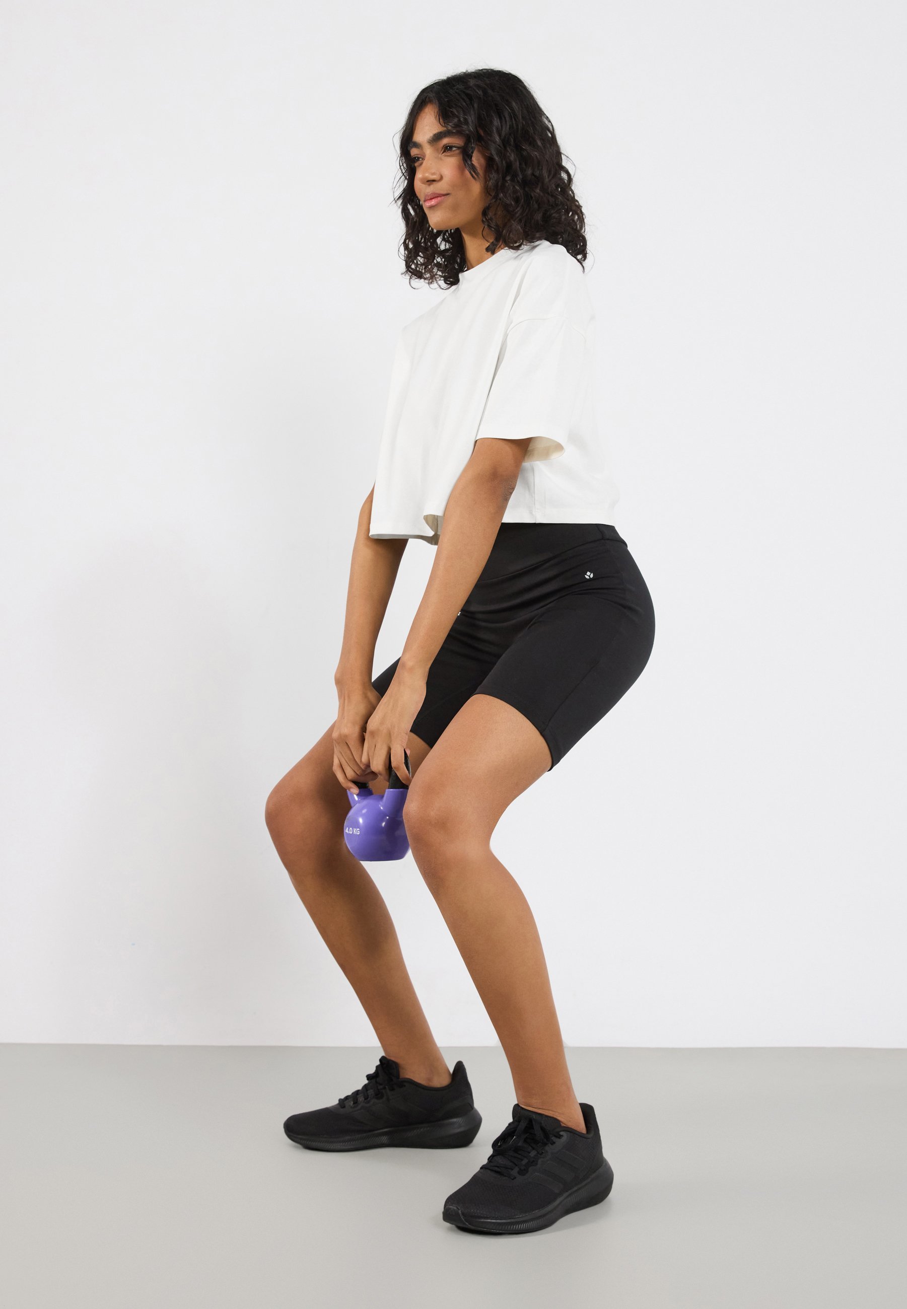 Lot de 2 shorts de cyclisme taille haute Even&Odd Active avec ceinture repliable - Short - noir