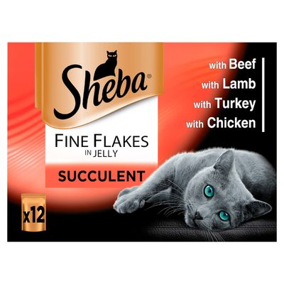 Sheba Pouches Fine Flakes 12 x 85 g