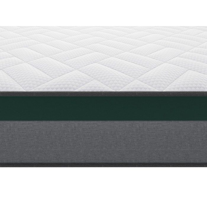 Set letto 140 x 190 cm con rete a doghe + materasso a molle insacchettate di 22 cm di spessore - PRESTIGE di YSMÉE
