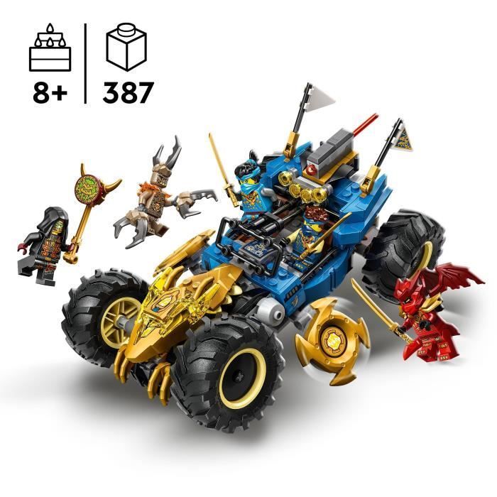 LEGO NINJAGO 71856 La Voiture Transformable de Jay - Jeu de Construction 8 ans - Cadeau