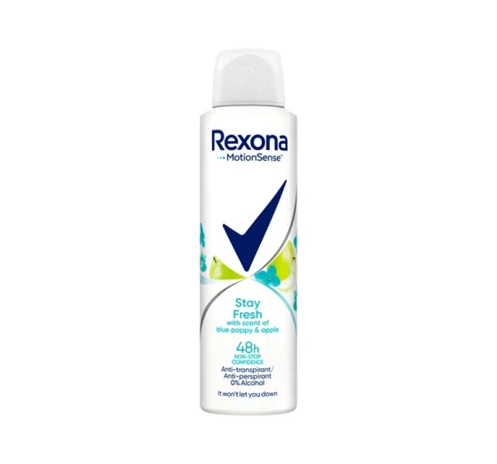 Rexona Stay Fresh Blue Poppy & Apple antyperspirant w aerozolu dla kobiet 150 ml