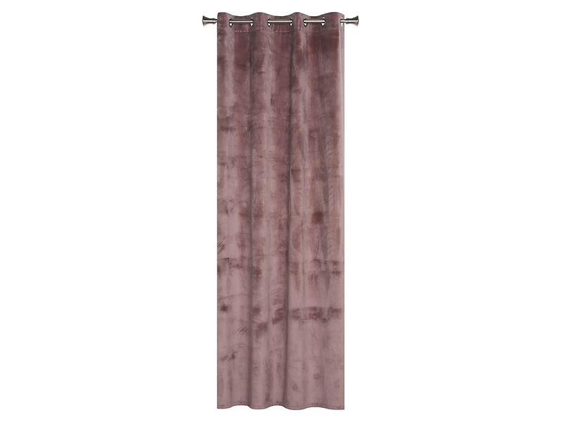 Zasłona Velvet przelotki 140x260 cm różowa