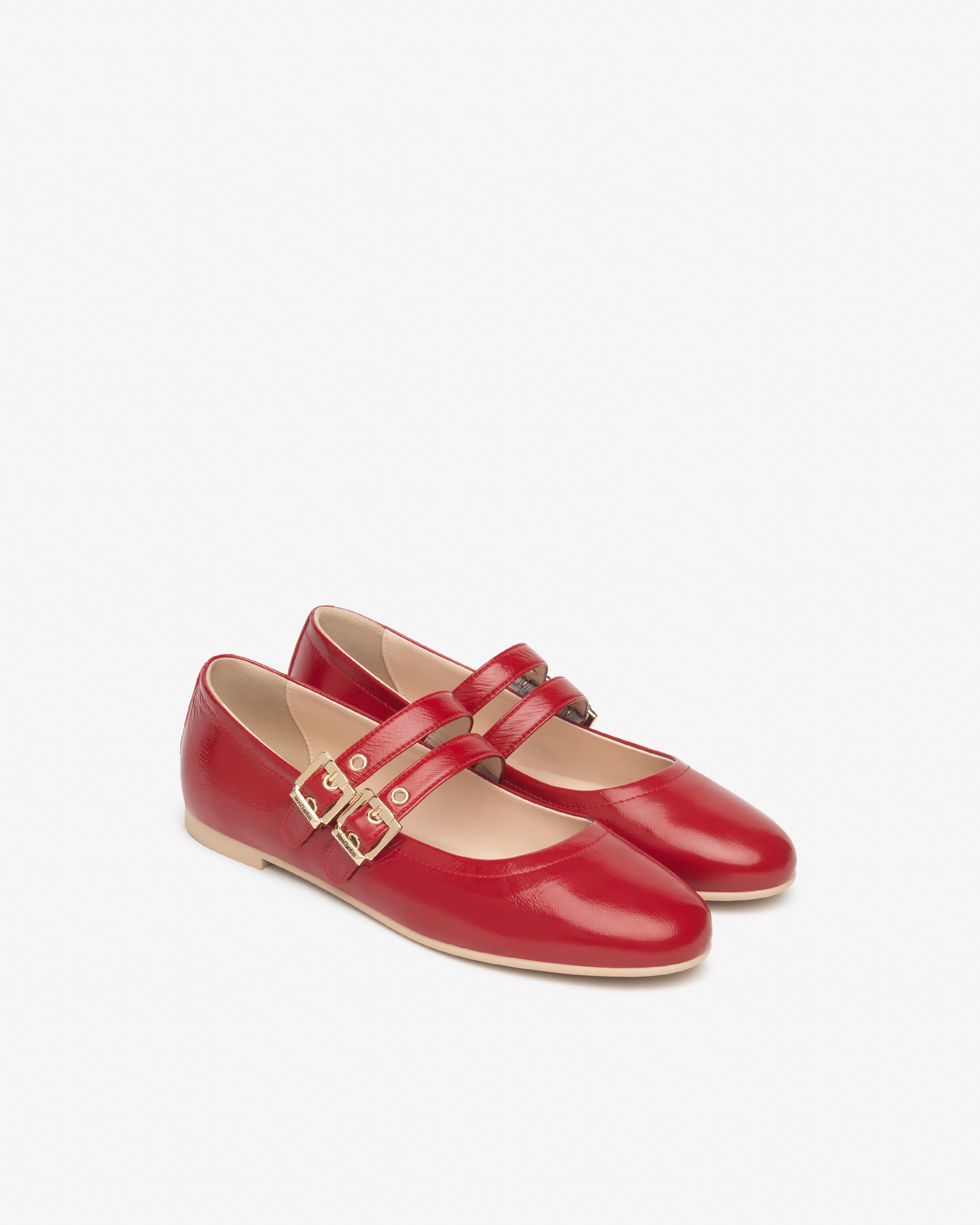  Damen-Ballerinas aus Leder