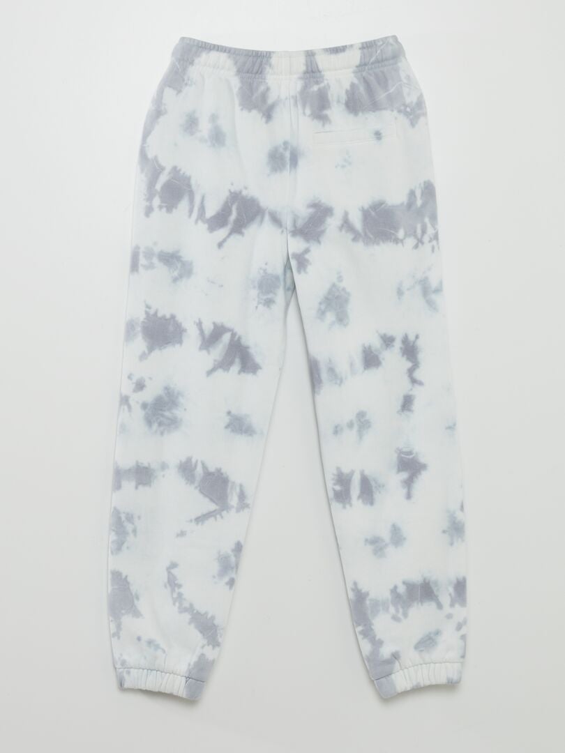 Calça de moletom tie-dye - CINZA