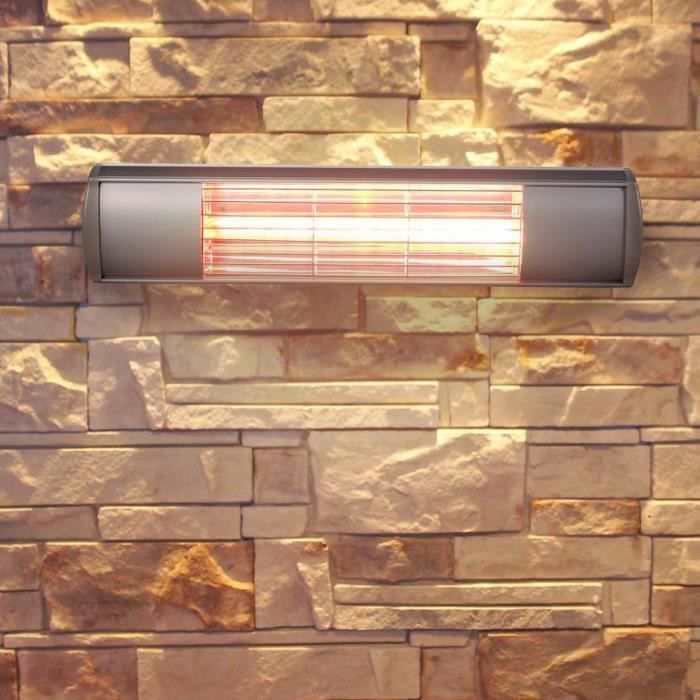Kekai Golden Tube 2000W Halogen-Infrarot-Wandheizstrahler - für den Innen- und Außenbereich