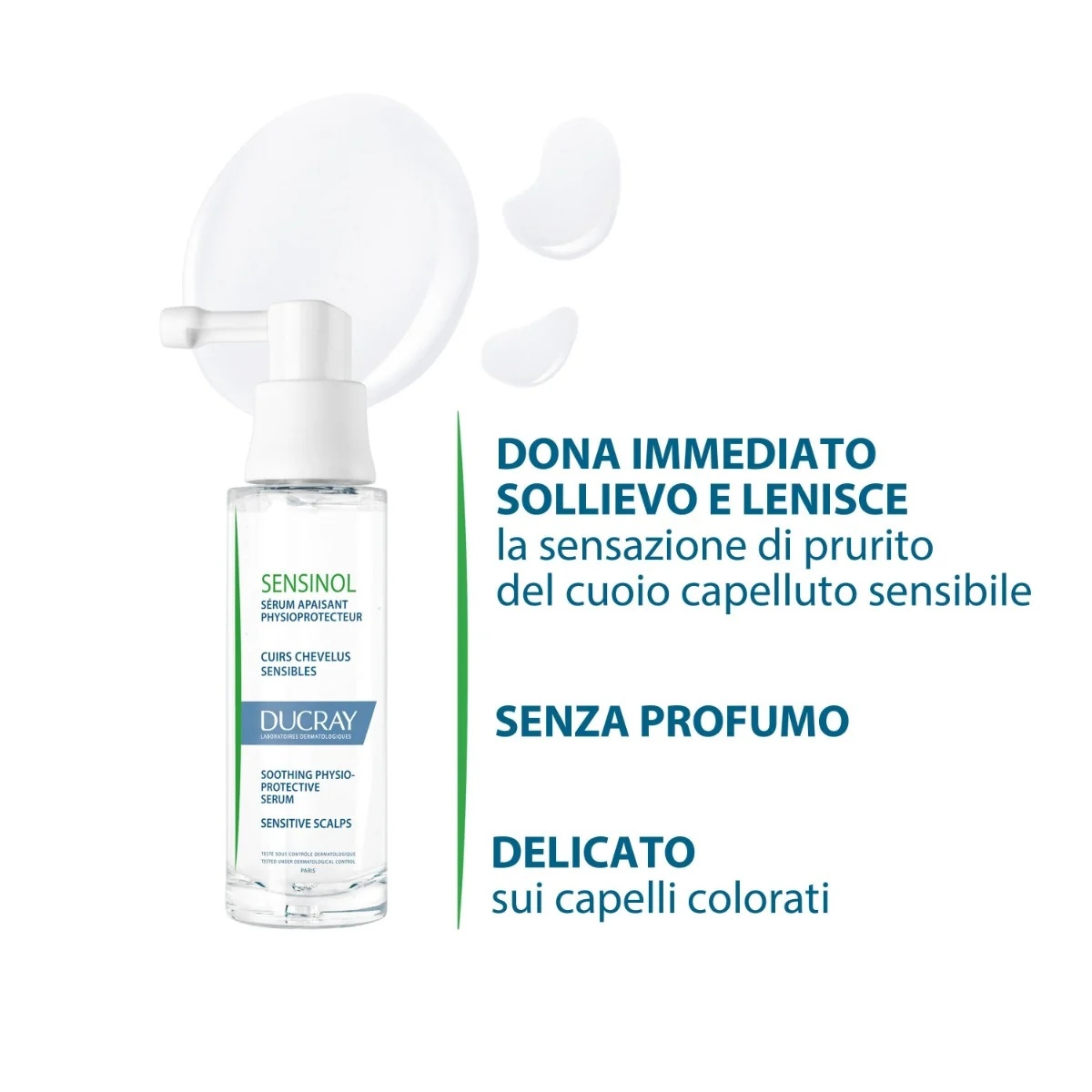 DUCRAY Sensinol Fysiotherapie Kalmerend Serum 30 ml Gevoelige hoofdhuid met jeuk